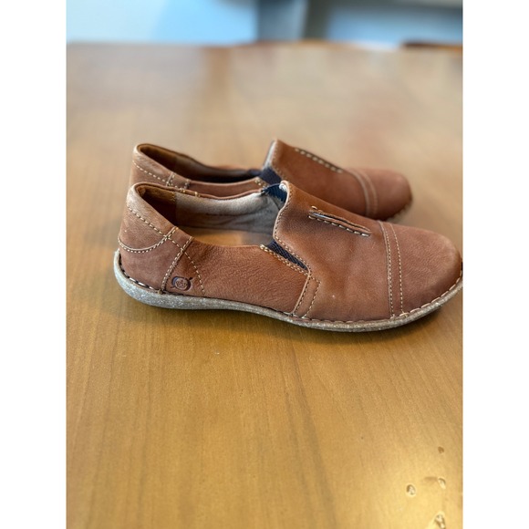 Born Women's Tan Leather Loafers - Picture 5 of 6